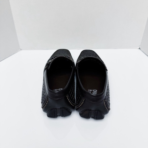 Salvatore Ferragamo - Caffe Calf Leather Weave Loafers